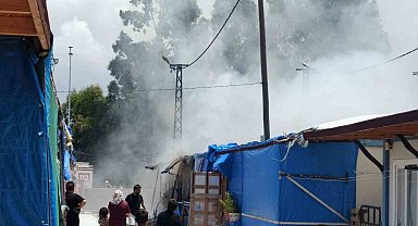 İskenderun'da konteyner yangını korkuttu
