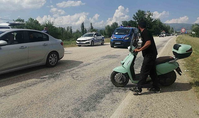 Isparta'da motosikletten düşen sürücü ağır yaralandı