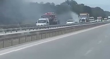 İzmir-Bursa kara yolunda alevler korkuttu