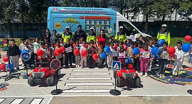 Jandarmadan 85 öğrenciye trafik eğitimi