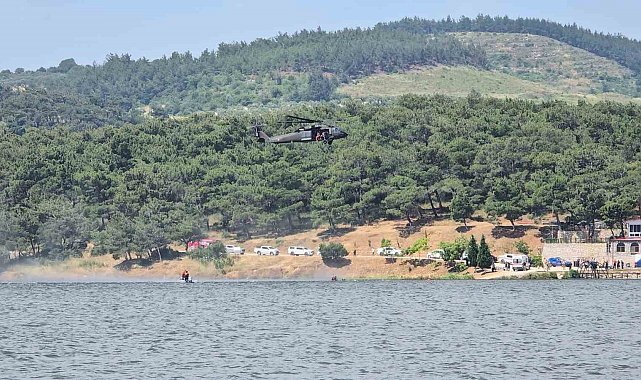 Jandarmadan nefes kesen 'suda arama kurtarma' tatbikatı