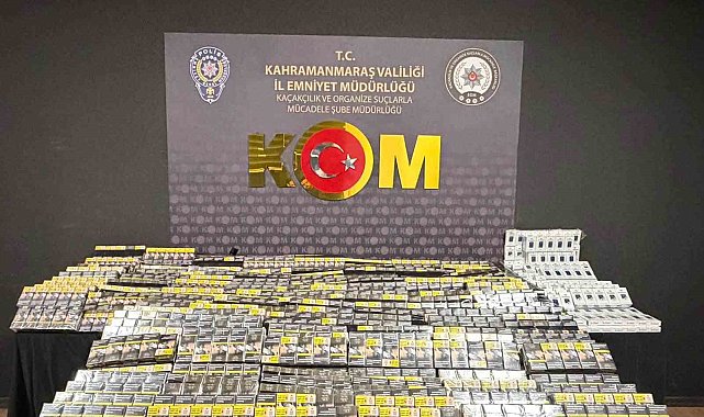Kahramanmaraş'ta kaçak sigara ve tütün operasyonu