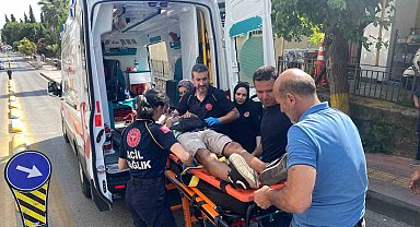 Kamyonetin çarptığı yaya yaralandı