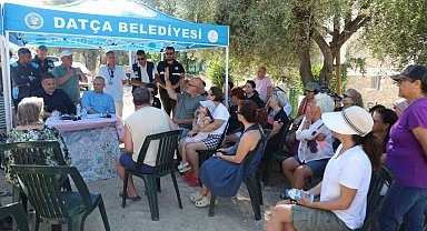 Kanalizasyon sorununun çözüldüğü Çomarlık'ta vatandaşlarla bir araya gelindi