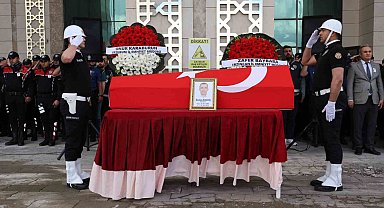 Kanser nedeniyle hayatını kaybeden polis memuru son yolculuğuna uğurlandı
