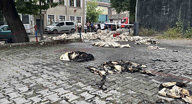 Karabük'te tekstil işletmesinde yangın paniği