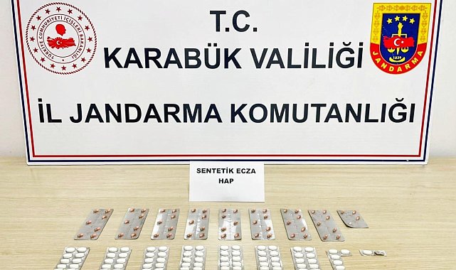 Karabük'te uyuşturucu operasyonu: 151 sentetik hap ele geçirildi