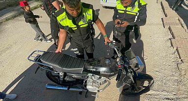 Karaman'da 'dur' ihtarına uymayan motosikletliye 611 bin lira ceza kesildi