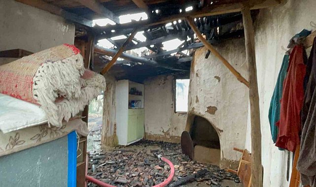 Karaman'da müştemilatta çıkan yangın eve sıçramadan söndürüldü