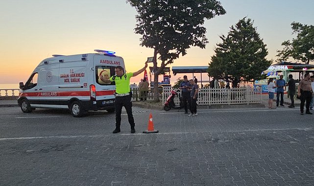 Kastamonu'da yayaya çarpan motosikletin sürücüsü yaralandı