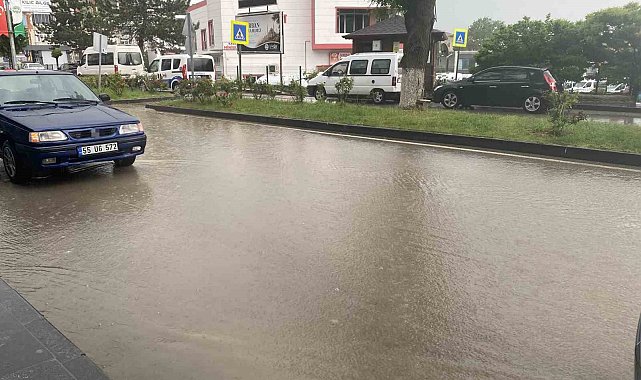 Kavak'ta sağanak