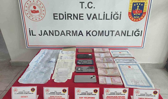 Keşan'da 6 şüpheli "tefecilik" iddiasıyla gözaltına alındı