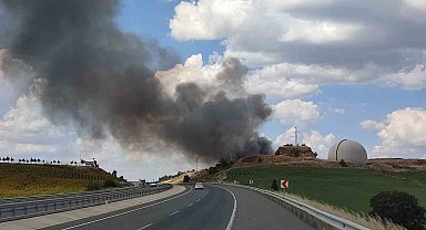 Keşan'da Katı Atık Bertaraf Tesisi'nde çıkan yangın söndürüldü