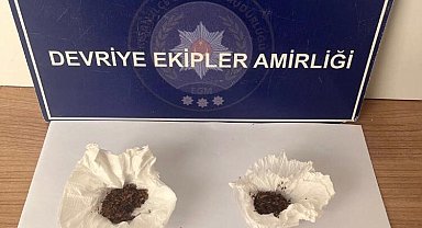 Keşan'da polisin durdurduğu 5 şüpheliden uyuşturucu madde ele geçirildi
