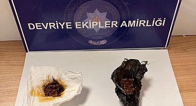 Keşan'da polisin durdurduğu şüphelinin üzerinden uyuşturucu çıktı