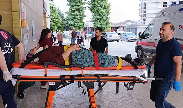 Kiraz toplamak için çıktığı ağaçtan düşerek yaralandı