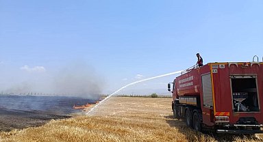 Kırıkhan'da anız yangını yaşandı