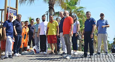 Kumluca'da yüzme alanlarında denetim