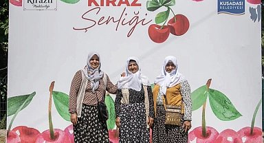 Kuşadası'ndaki Kiraz Şenliği binlerce ziyaretçiyi ağırladı