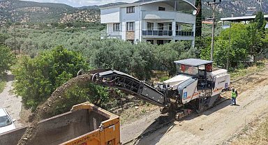 Kuyucak'ta mahalleleri birbirine bağlayan yol yenileniyor