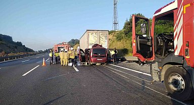 Kuzey Marmara Otoyolu'nda feci kaza: 1'i bebek 3 kişi hayatını kaybetti
