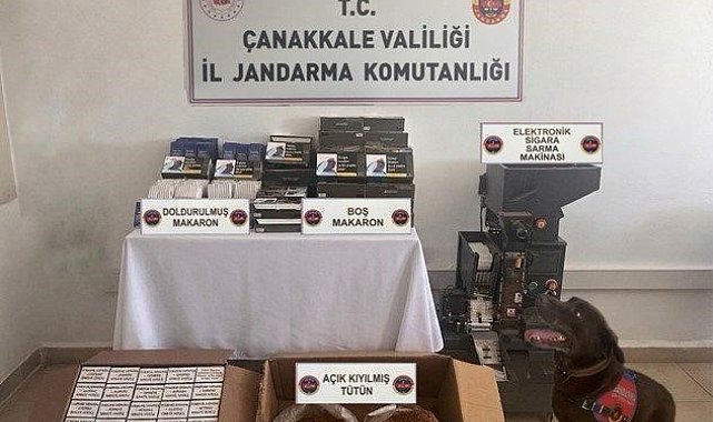 Lapseki'de kaçakçılık operasyonu