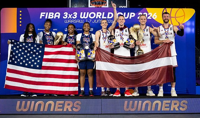 Letonya ve ABD, FIBA 3x3 Dünya Kupası 2026'da şampiyon oldu
