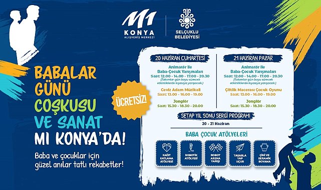 M1 Konya AVM'de Babalar Günü etkinlikleri
