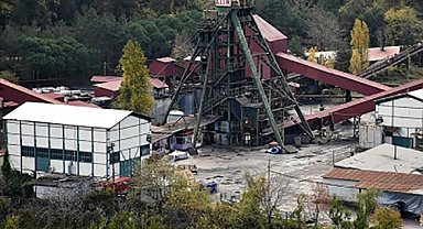 Maden ocağında yangın nedeniyle üretim durdu