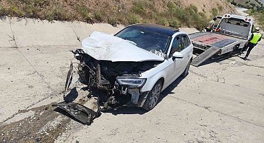 Malatya'da iki aracın çarpıştığı kaza kamerada: 4 yaralı