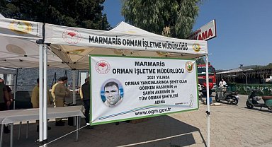 Marmaris'te orman şehitleri dualarla anıldı