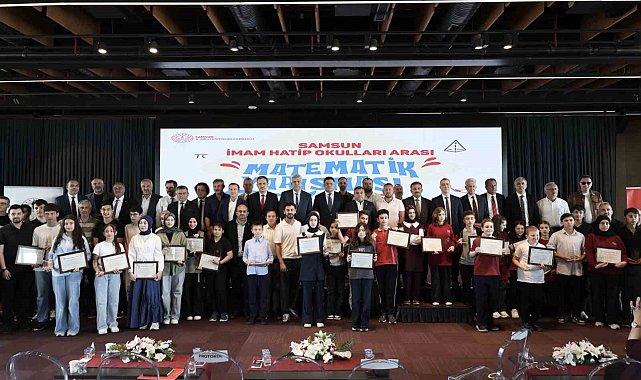Matematikte dereceye giren imam hatipliler ödüllerini aldı