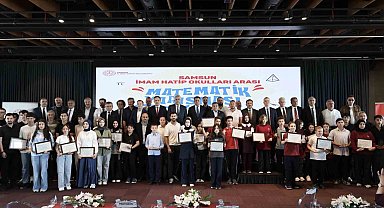 Matematikte dereceye giren imam hatipliler ödüllerini aldı