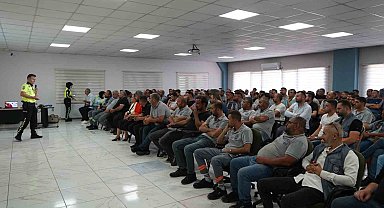 Melikgazi'den saha çalışanlarına trafik eğitimi