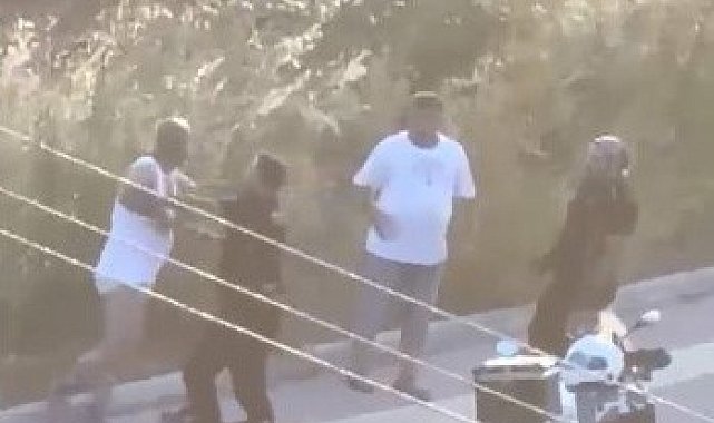 Mersin'de üst aramasında polislere direnen şahıslar ile polisler arasında arbede