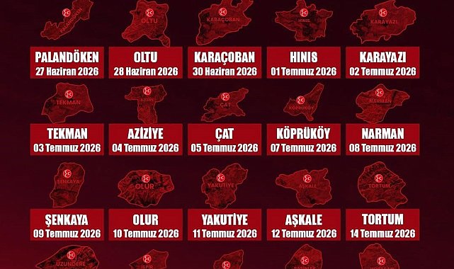 MHP Erzurum'da ilçe kongre takvimi açıklandı