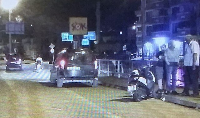 Motosiklet ile otomobil çarpıştı: 1 yaralı