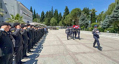 Motosiklet kazasında hayatını kaybeden jandarma personeline son görev
