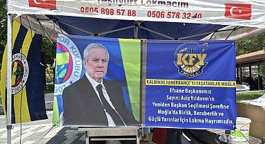 Muğla'da Aziz Yıldırım için lokma döküldü