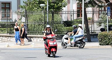 Muğla'da bir ayda 1641 motosiklet trafiğe çıktı