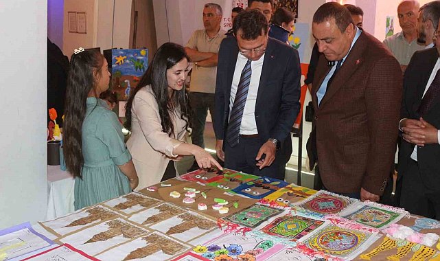 Narman'da en özel sergi açıldı