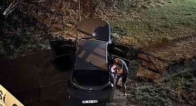 Navigasyon yanlış yolu gösterdi, dereye uçtu: 1 yaralı