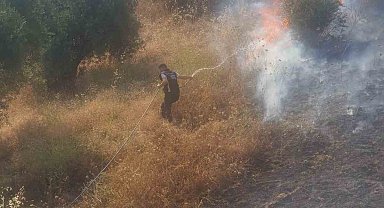 Nazilli Belediyesi ekipleri Bozyurt'taki yangın söndürme çalışmalarına destek veriyor
