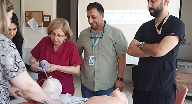 Nazilli Devlet Hastanesi'nden Kuyucak İlçe Devlet Hastanesi'ne hizmet içi eğitim desteği