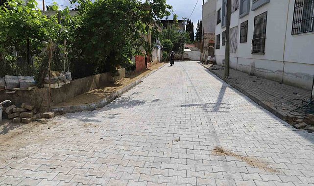 Nazilli'de yol çalışmaları sürüyor