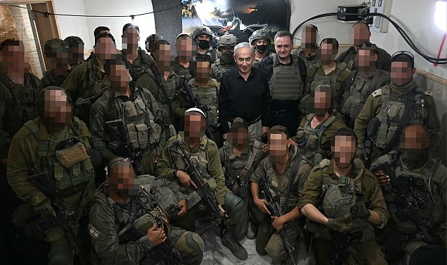 Netanyahu, Lübnan'ın güneyindeki İsrail askerleriyle bir araya geldi