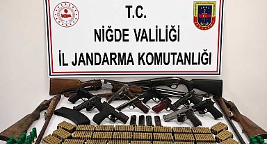 Niğde merkezli silah operasyonunda 14 şüpheli hakkında adli işlem başlatıldı