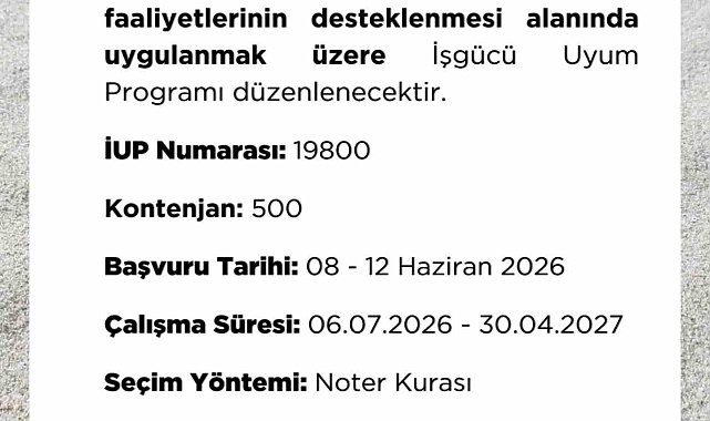 Niğde'de 500 kişilik istihdam fırsatı