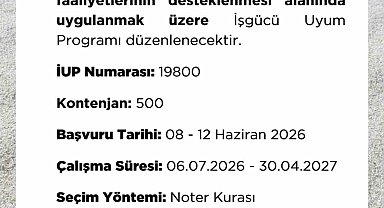 Niğde'de 500 kişilik istihdam fırsatı