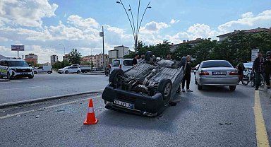 Niğde'de otomobil takla attı: 1 yaralı